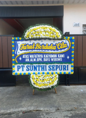 Papan Bunga Duka di 26 Ilir